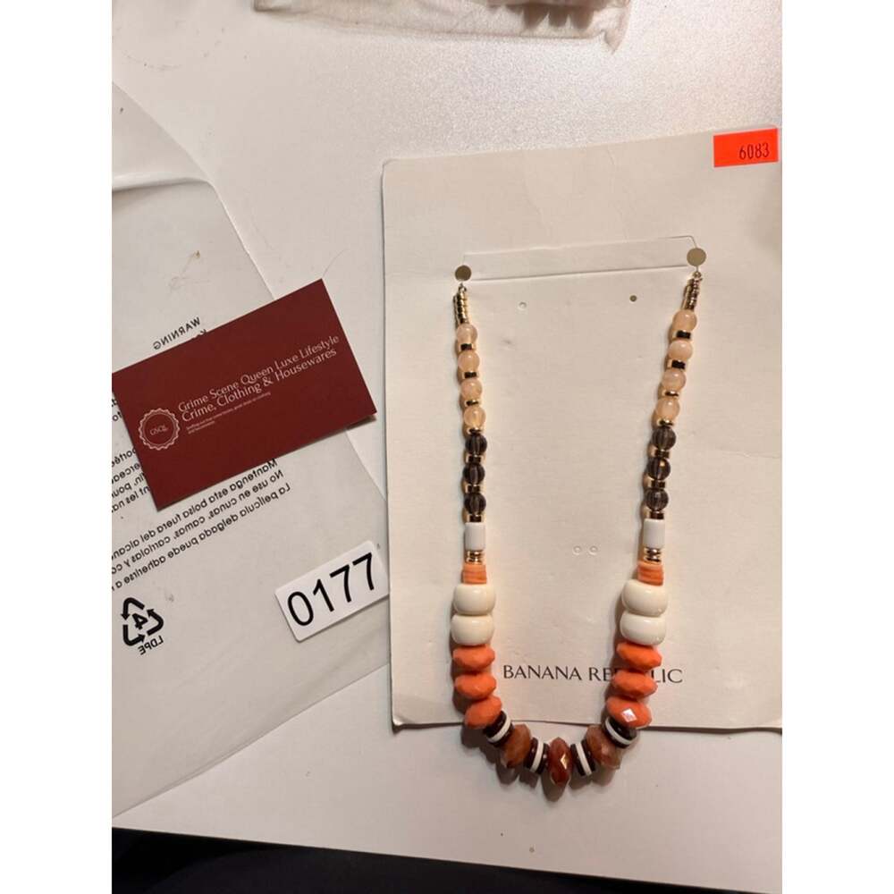 Women's Banana Republic Necklace One Size Orange White
